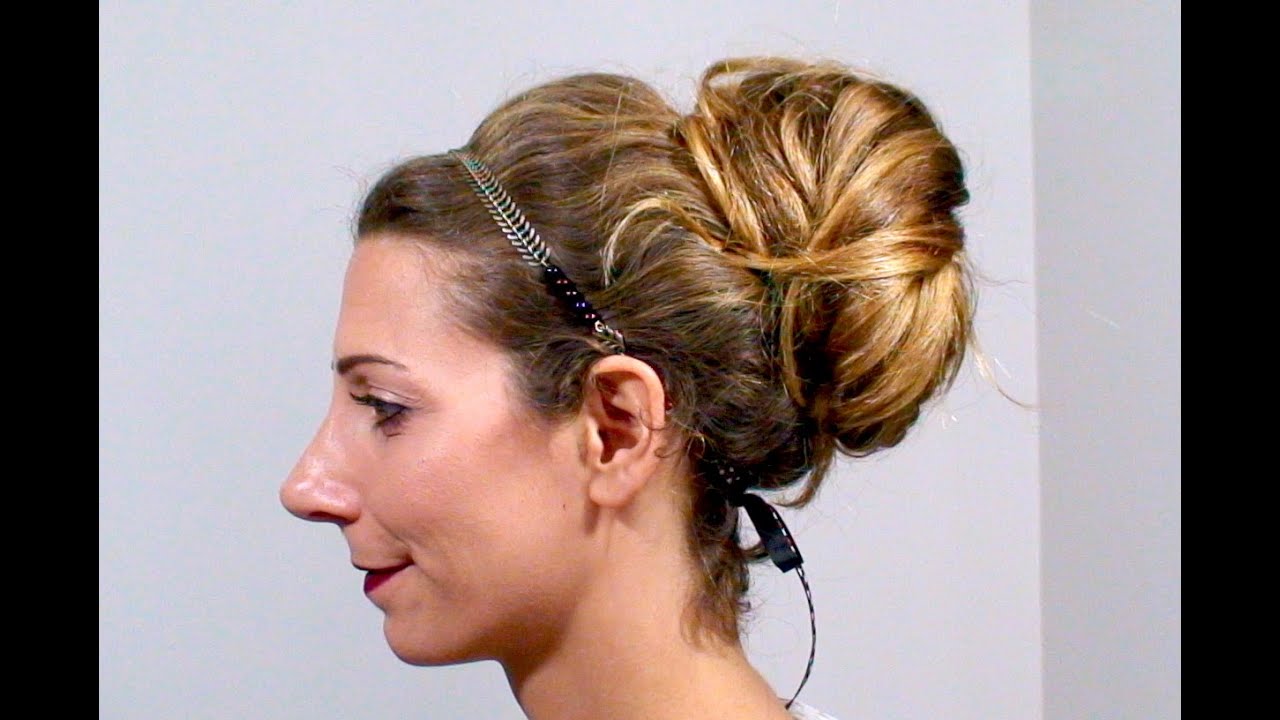 Méga-chignon & comment faire tenir un headband ?
