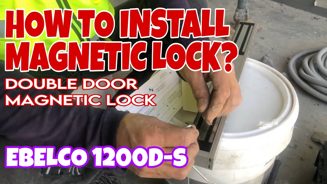 HOW TO INSTALL EBELCO MAGNETIC LOCK? | Double Door Maglock