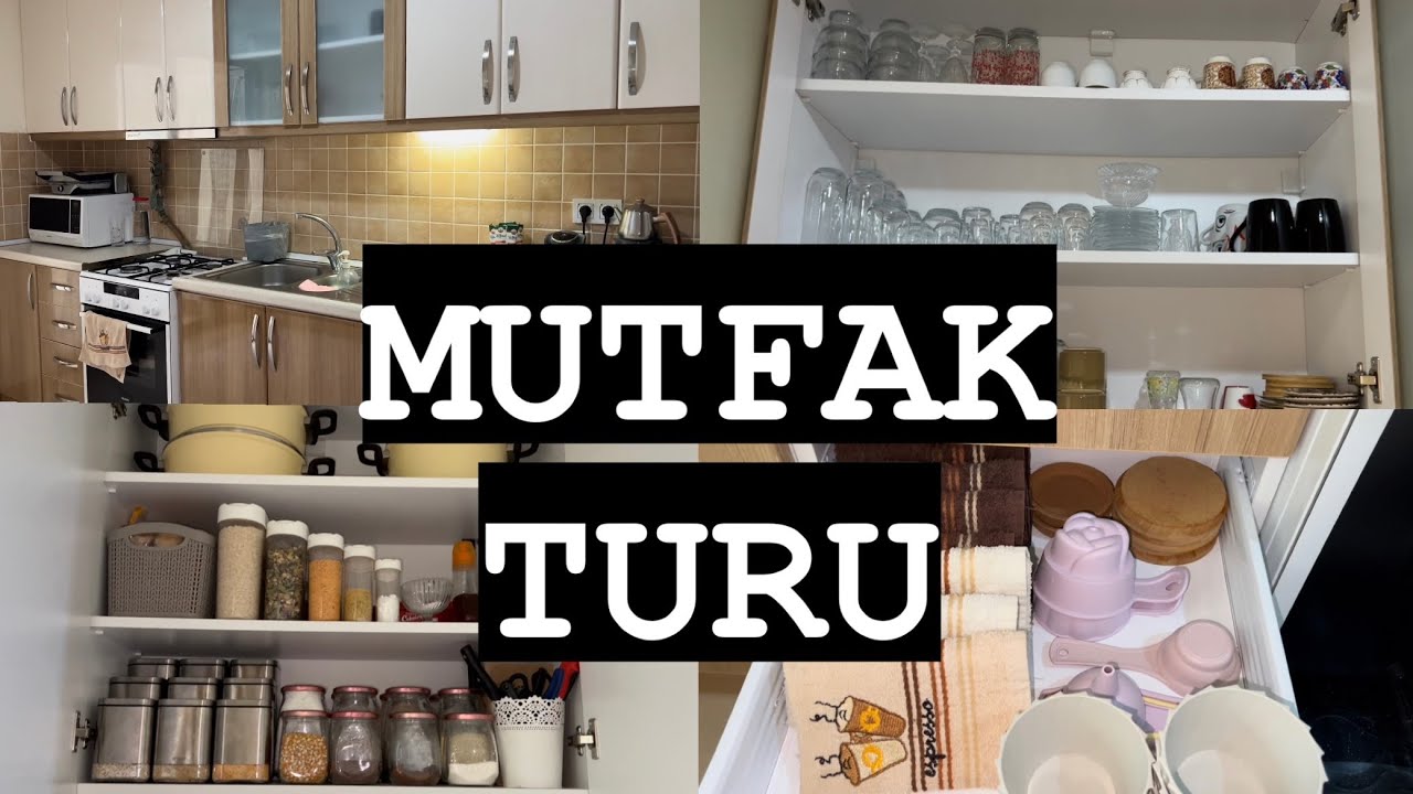 MUTFAK TURU ✅ TEZGAH ÜSTÜ ÇEKMECE DOLAP İÇİ DÜZENİ 🤍 ÇEYİZ YAPACAKLAR İZLESİN⁉️ BEYAZ EŞYALAR 👍🏻