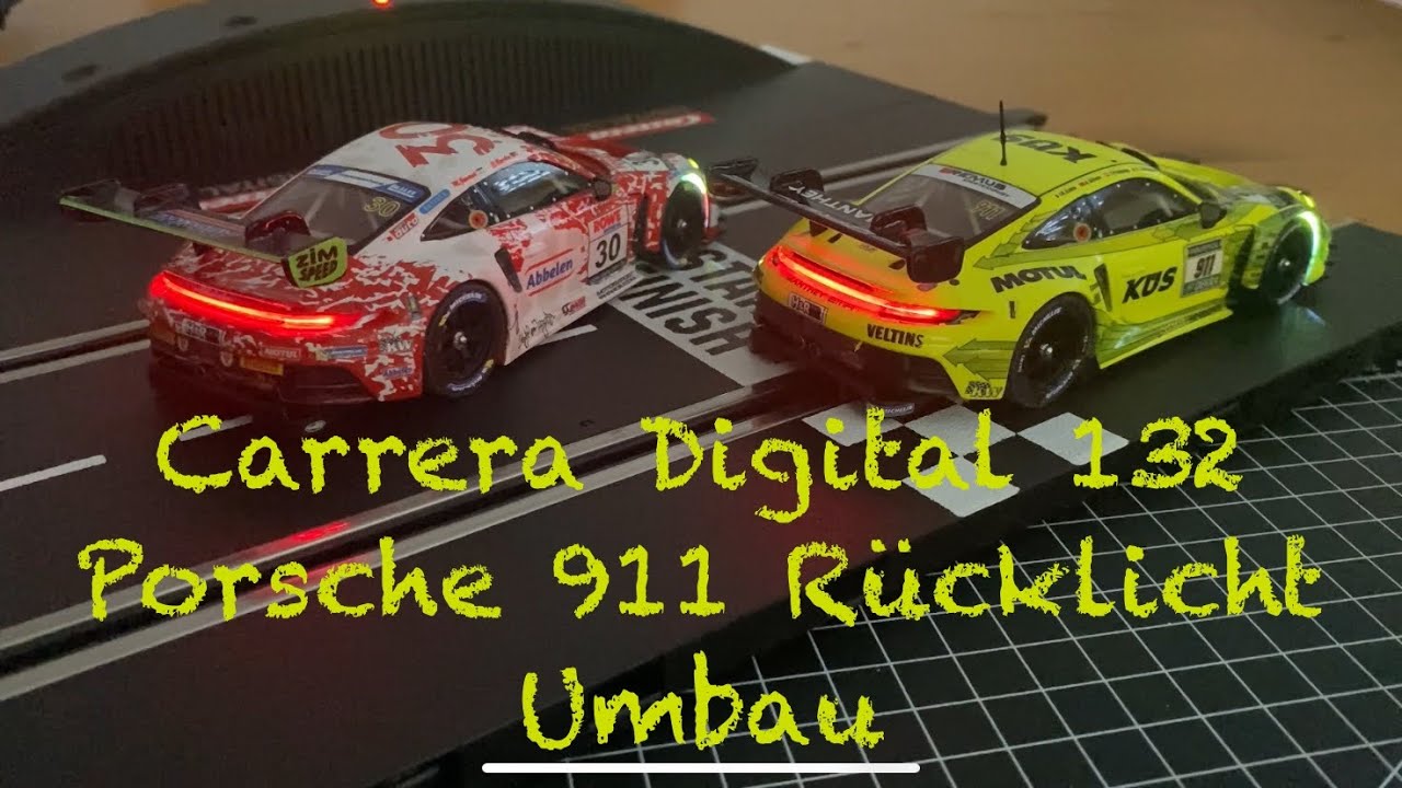 Carrera Digital 132 R&uuml;cklicht Umbau Porsche 911 GT3 Evo