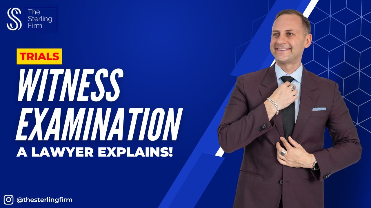 WITNESS EXAMINATION IN CIVIL TRIAL | A LAWYER EXPLAINS #injurylawyer