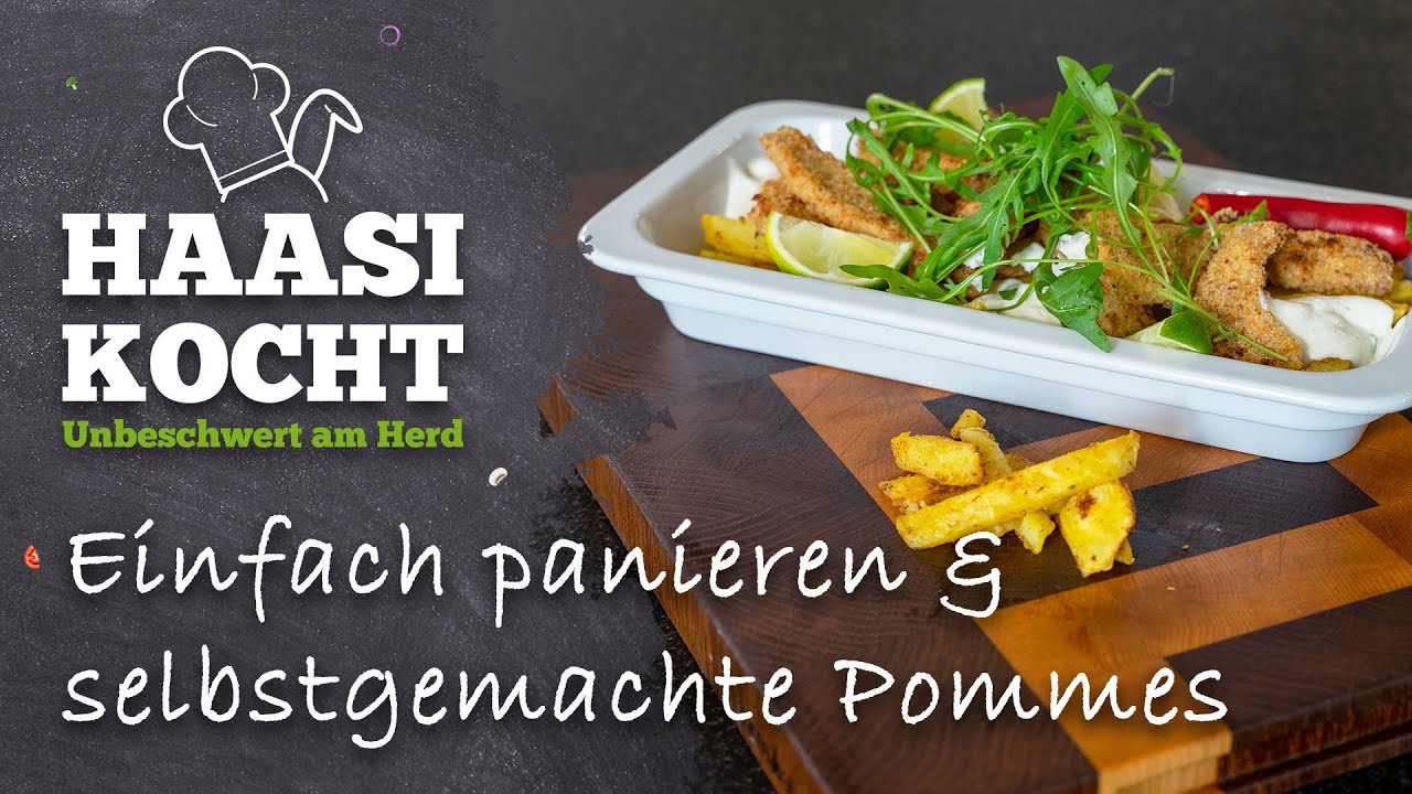 Paniertes im Backofen & selbstgemachte Pommes 🥔 | Unbeschwert am Herd