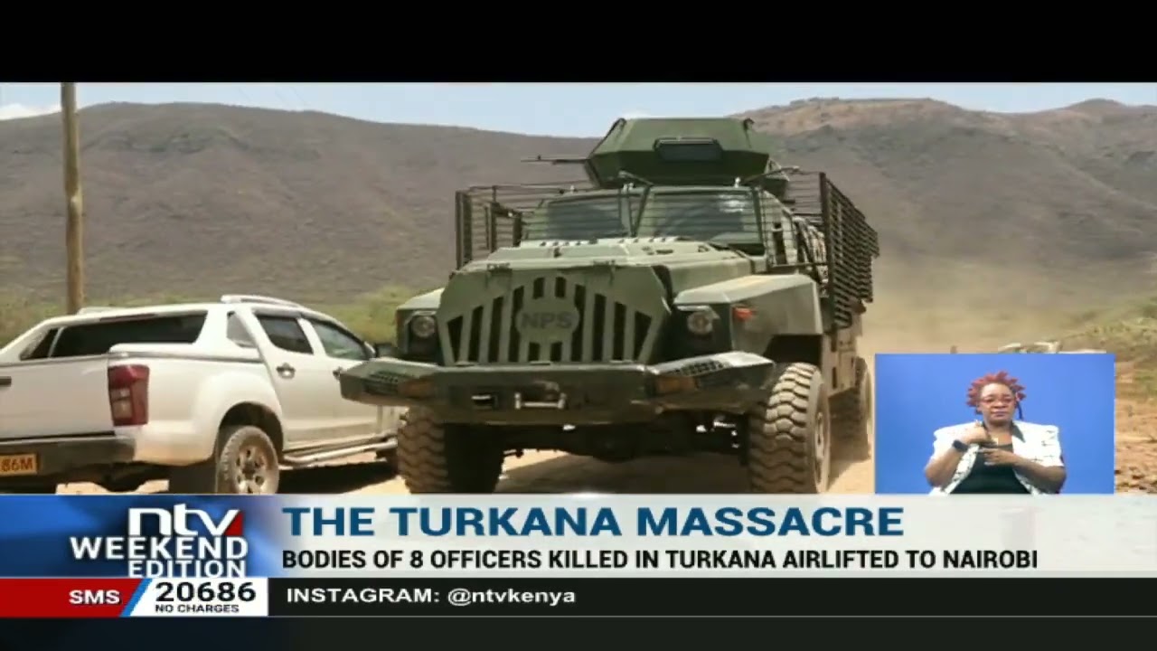 Bodies of 8 officers killed in Turkana airlifted to Nairobi