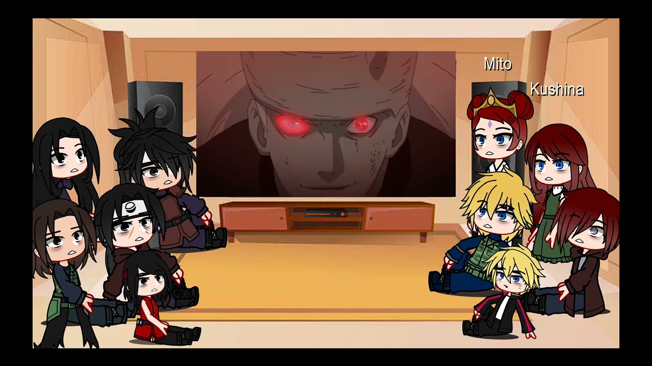 Uzumaki Clan and Uchiha Clan + Minato react to Madara vs Sasuke and Naruto/Paru~Chan