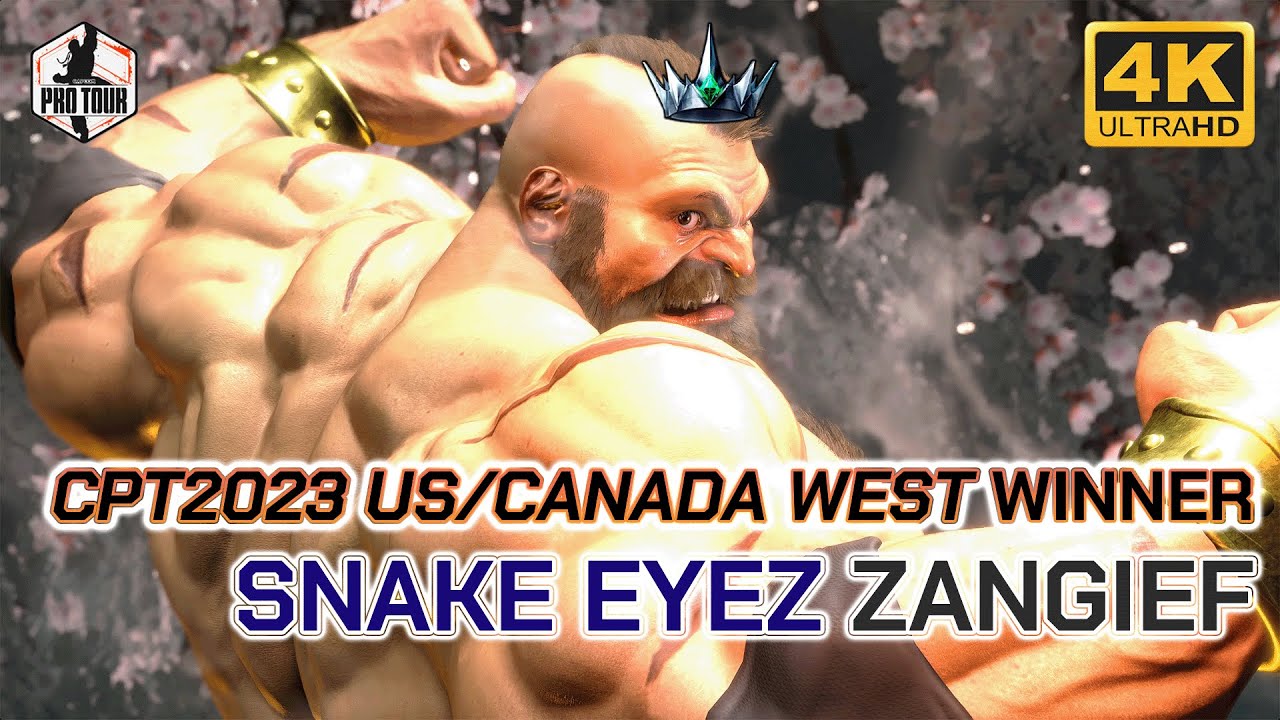 Street Fighter 6 :: CPT 2023 US/CANADA WEST Winner! Snake Eyez | Zangief :: Best Online Matches [4K]