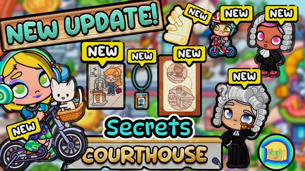 AVATAR WORLD COURTHOUSE + ALL SECRETS! NEW Town Plaza, too!