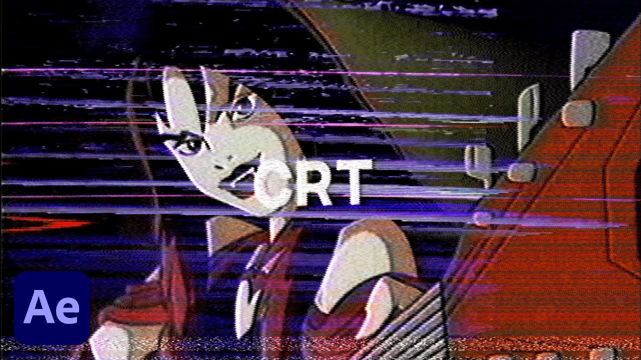 How To Make A CRT Glitch Effect | After Effects Tutorial