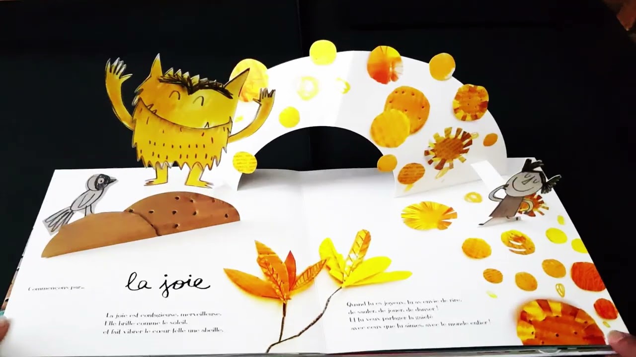 LA COULEUR DES EMOTIONS. POP-UP. monstre. histoire pour enfant.
