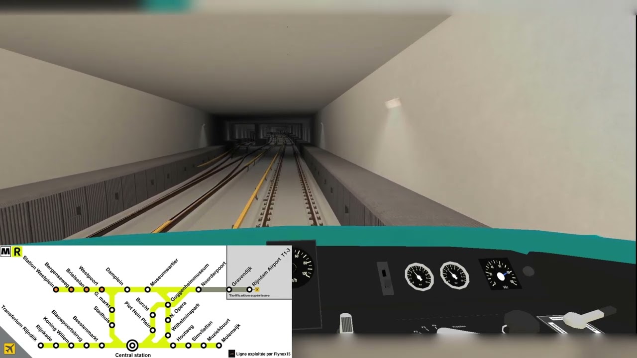 [Metro Simulator Beta] Trajet en MF67 | Metro R [Molenwijk - Station Westplein]