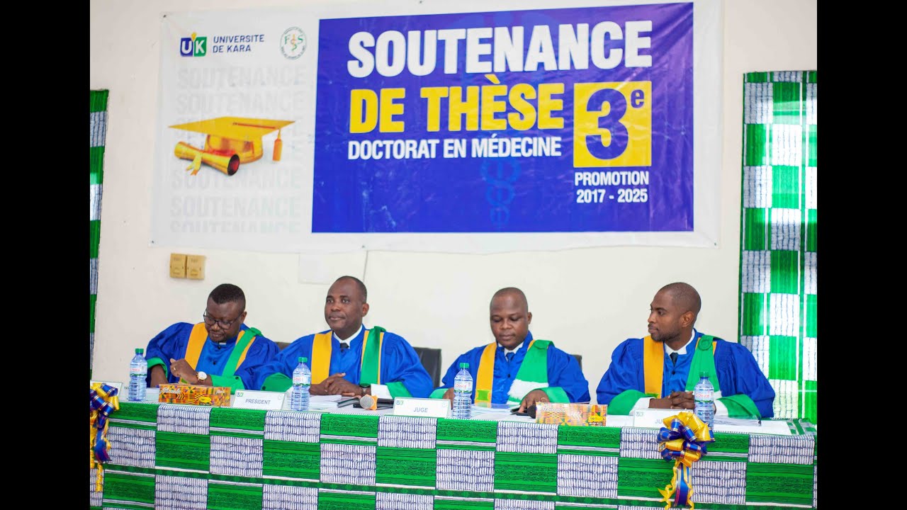 Soutenance de thèse à l'Université de Kara
