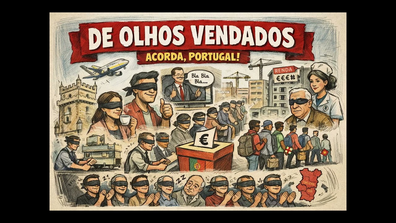 DE OLHOS VENDADOS — ACORDA, PORTUGAL! 🇵🇹 | Sátira que dói porque é verdade