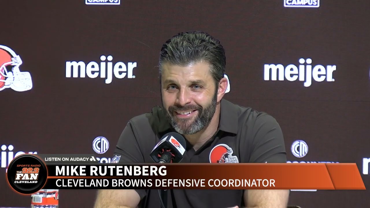 Browns introduce defensive coordinator Mike Rutenberg, talks Myles Garrett, Denzel Ward and scheme
