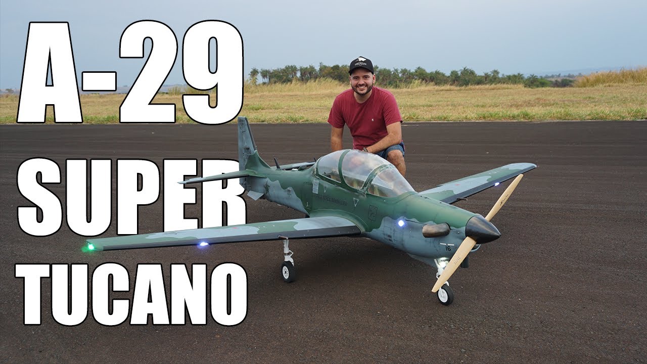 A-29 SUPER TUCANO, Aeromodelo fabricado no Brasil pela JUNIAER