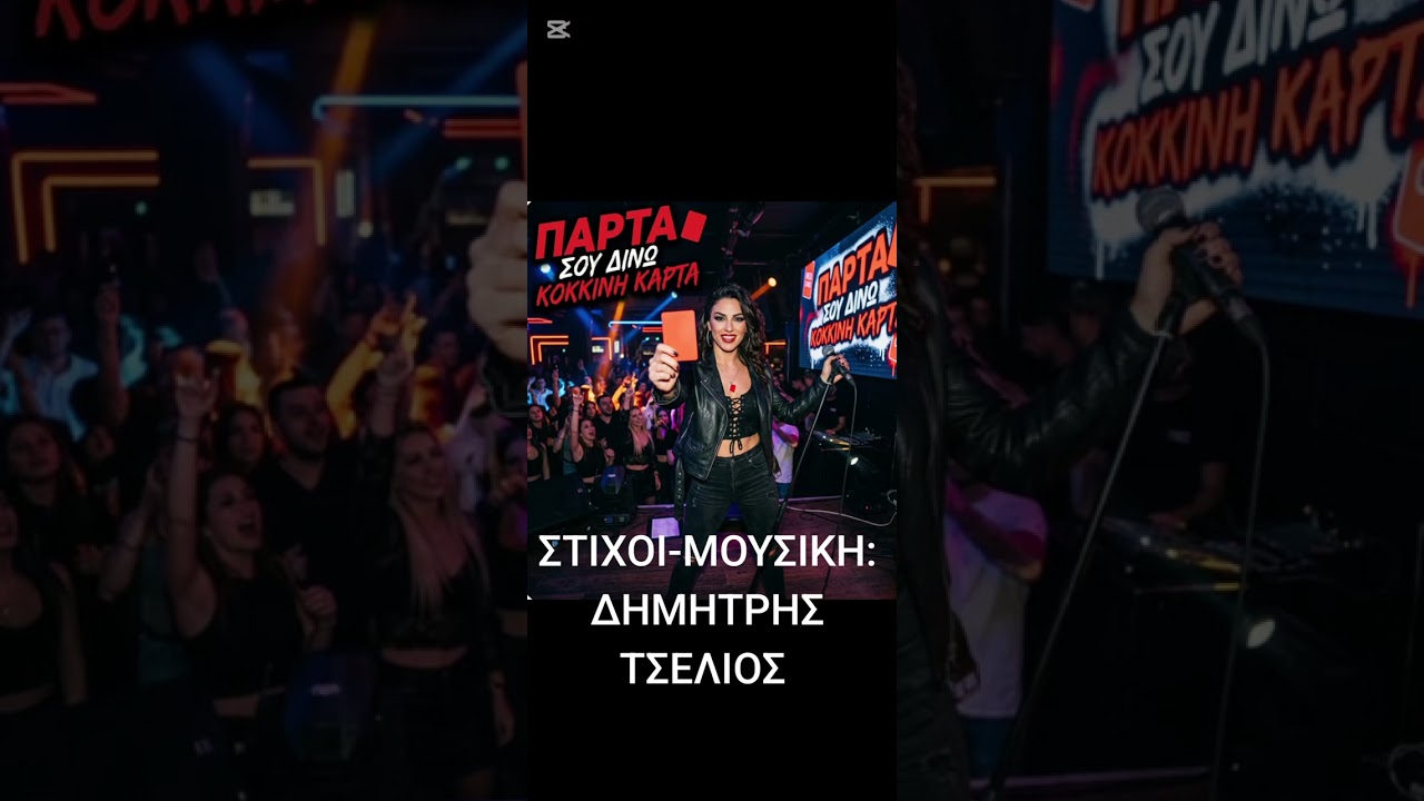 ΠΑΡΤΑ, ΣΟΥ ΔΙΝΩ ΚΟΚΚΙΝΗ ΚΑΡΤΑ.ΣΤΙΧΟΙ-ΜΟΥΣΙΚΗ :ΔΗΜΗΤΡΗΣ ΤΣΕΛΙΟΣ 