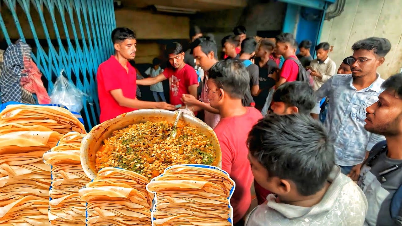 রাজুদার স্পেশাল পকেট পরোটা | Raju Dar Pocket Paratha | Sealdah Cheapest Breakfast Paratha Sabji