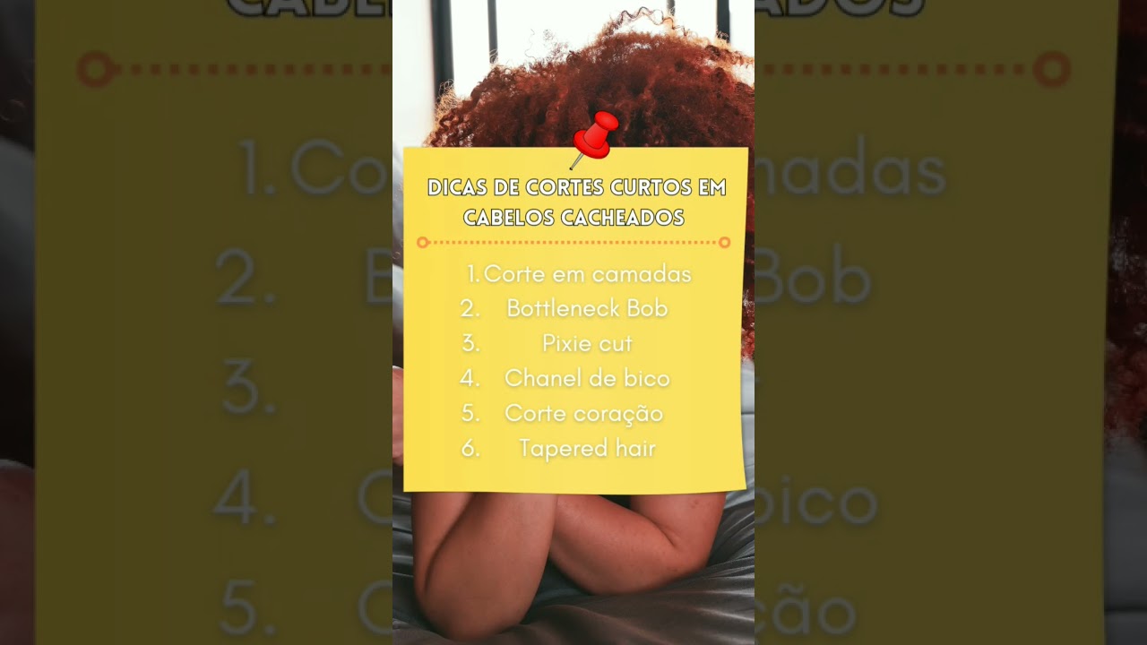 DICAS DE CORTES CURTOS- CACHEADAS🤩👍🏻 #youtube #shorts #dicas #cortesdecabelo #cachos