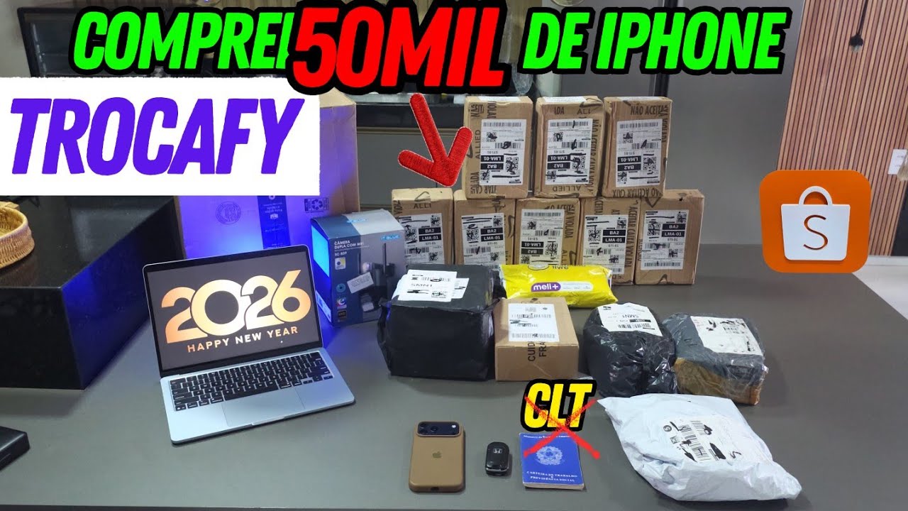 COMECEI 2026 ASSIM..Comprei 50MIL de IPHONE na Trocafy