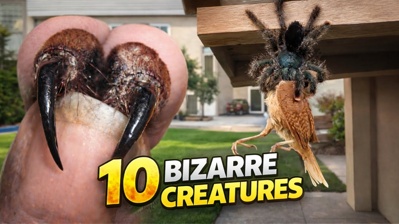 10 Bizarre Creatures Nature Actually Made!