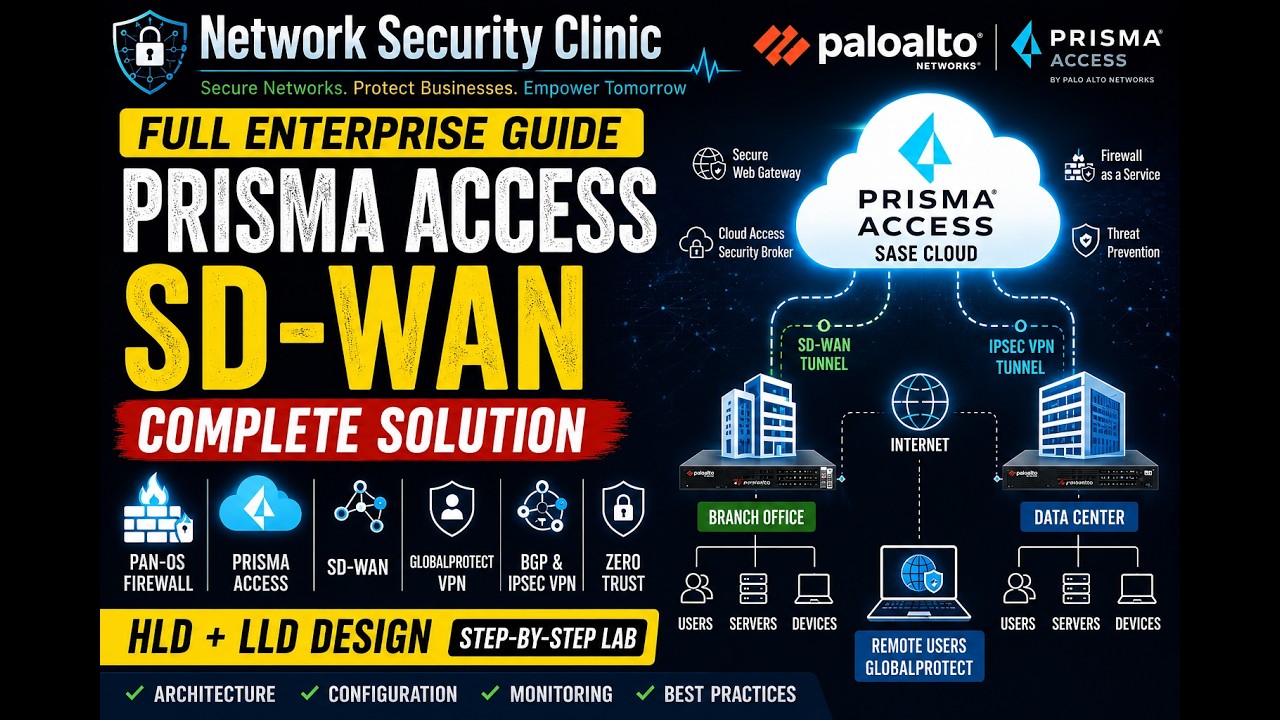 PAN-OS & Prisma Access Configuration Guide | LLD & HLD Firewall Architecture