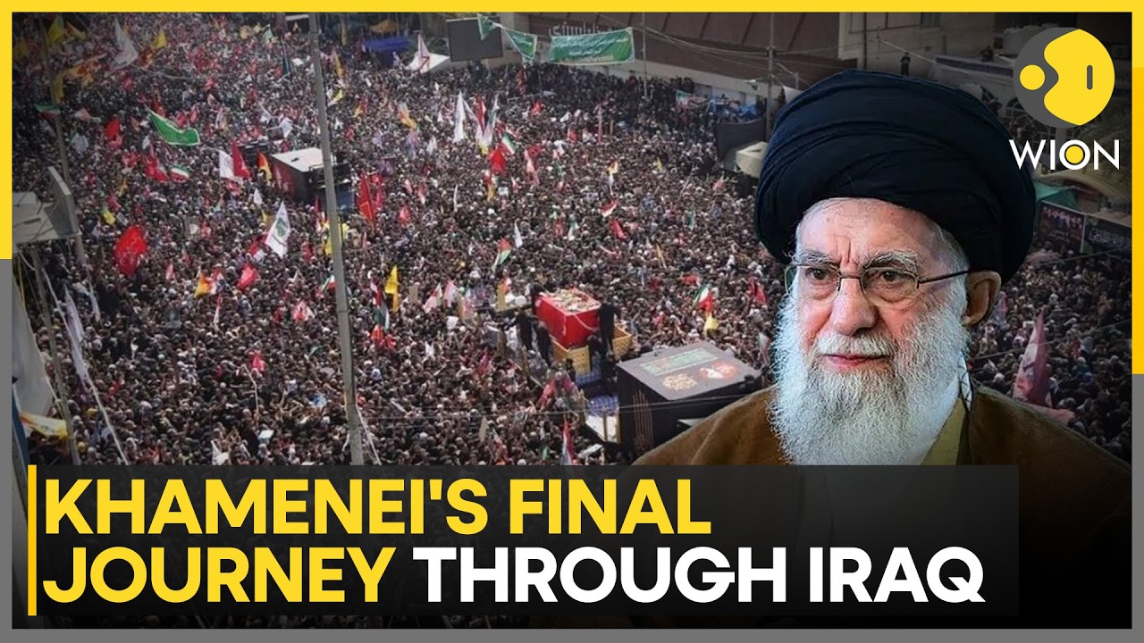 Millions Gather for Ayatollah Khamenei's Funeral | Massive Iran-Iraq Procession Stuns the World