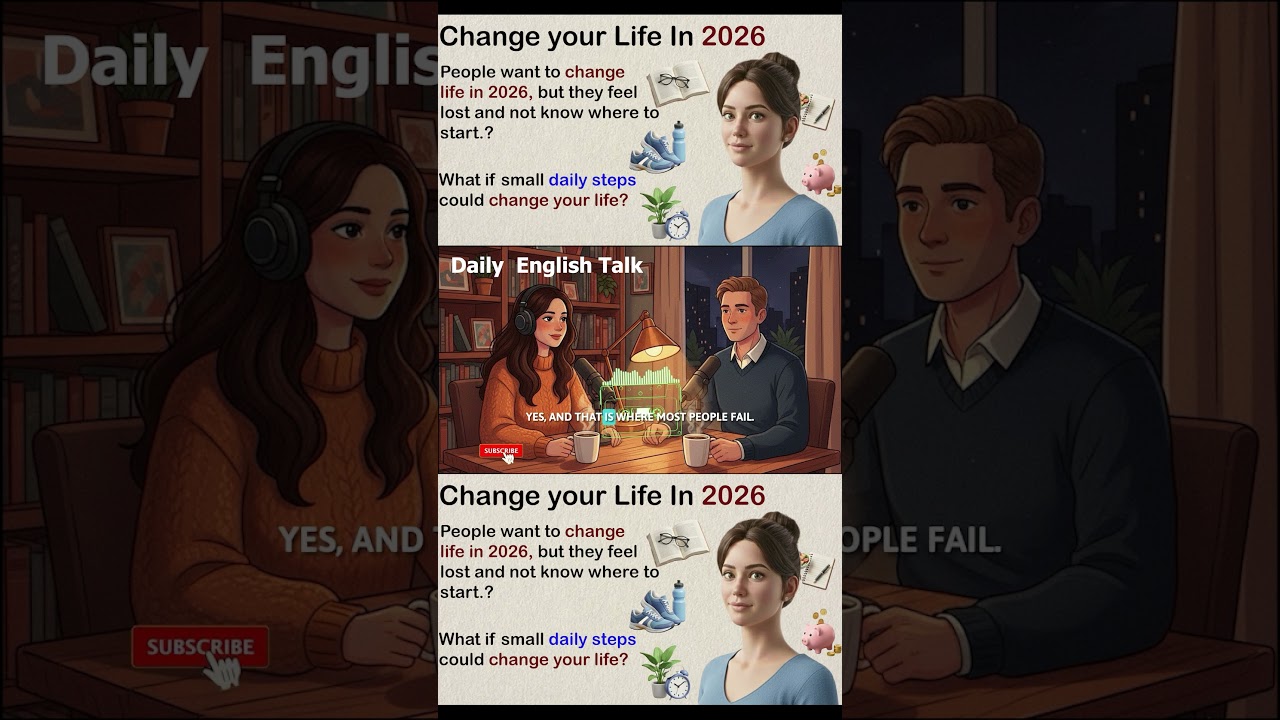 How to Change Your Life in 2026 | 6 Simple Steps for Success | English Listening Practice