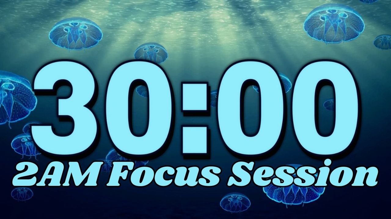 2AM Focus Session ⏱️ 30 Minute Calm Ambient Timer | Relaxing Background | No Alarm