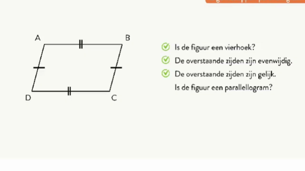 Eigenschappen parallellogram