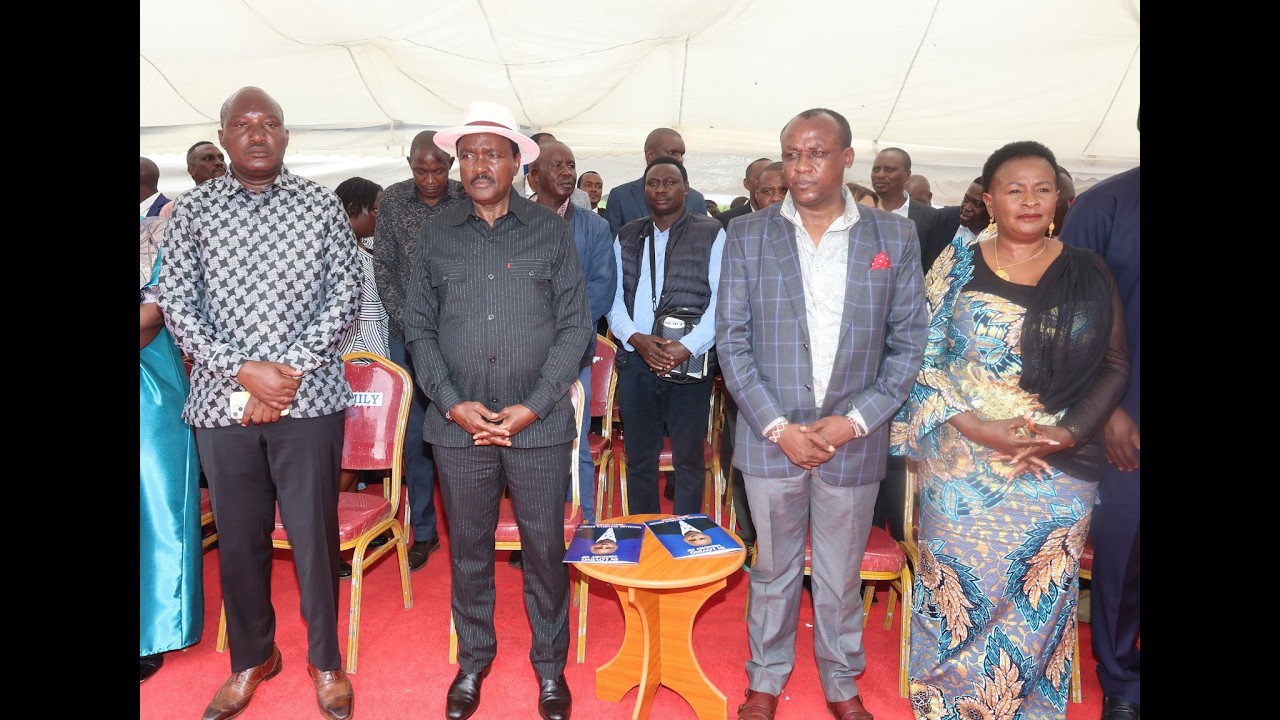 LIVE-Kalonzo Musyoka and allies at the Burial of the Late Michael Wambua Kimeu Kibwezi West, Makueni