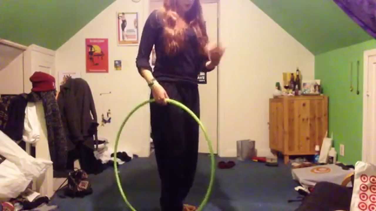 Behind the back weave hoop tutorial