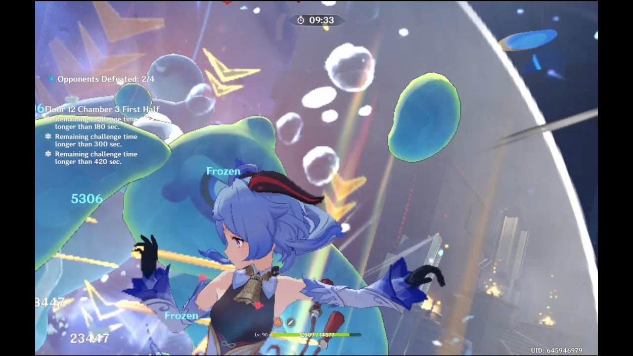 [5.5 NEW Abyss] C0 Ganyu Melt Top-Half Continuous Speedrun (Day 1)