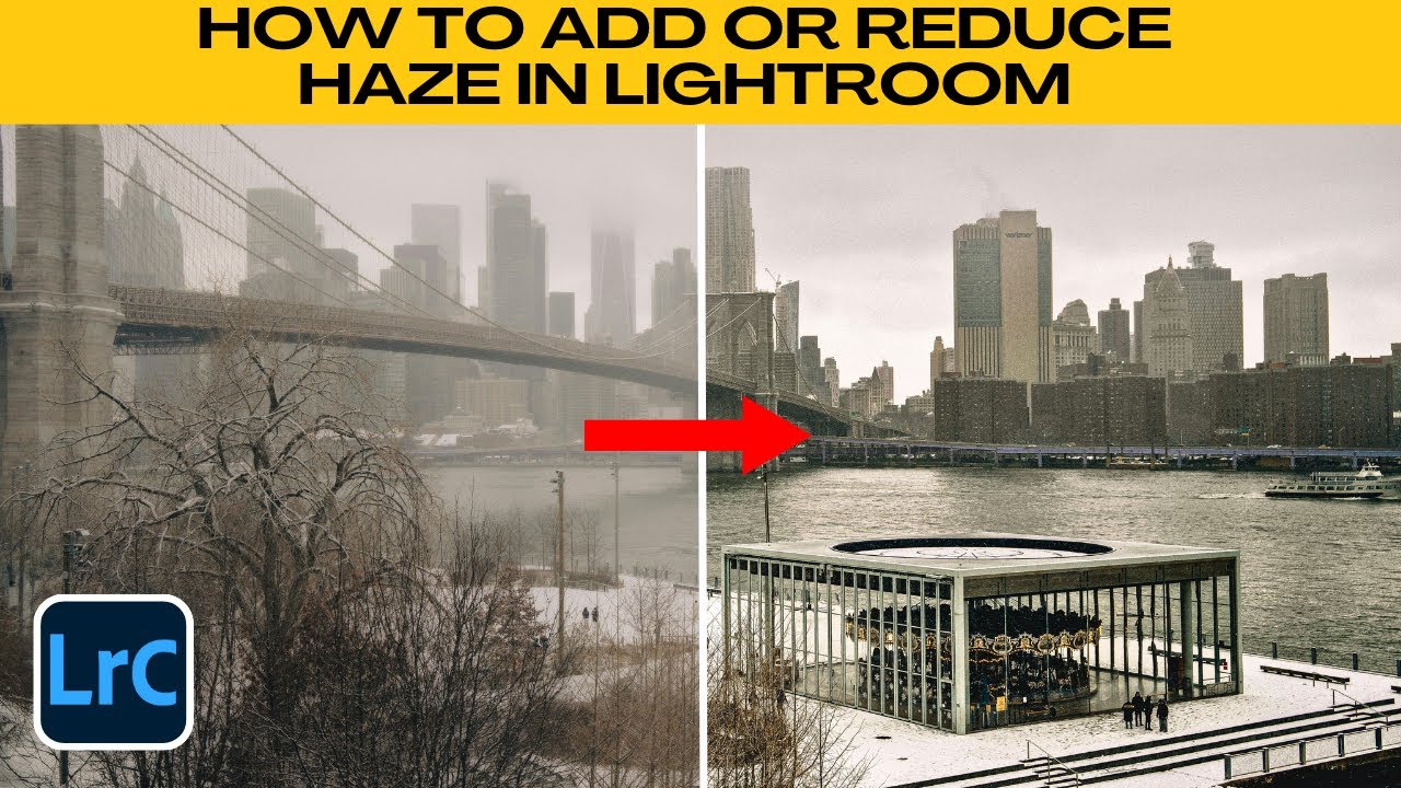 How to ADD or REDUCE HAZE in Lightroom (Dehaze Tool Tutorial)
