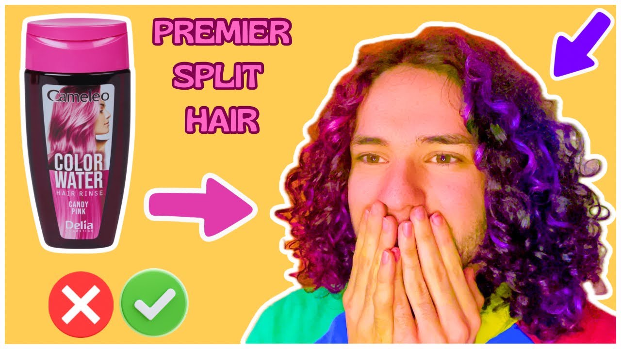 SPLIT HAIR AVEC DE L’EAU ?! Test Color Water de Cameleo (Ma salle de bain est une scène de crime)