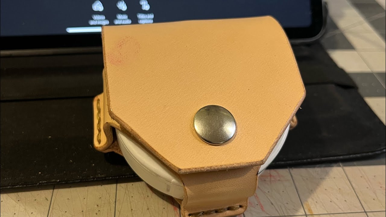 Leather Belt Holster for Round Canisters — Easy DIY Pattern (Beginner-Friendly)