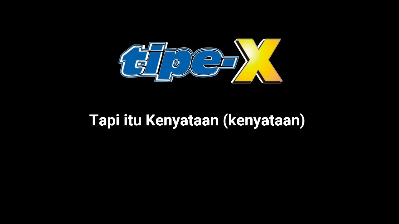 Tipe X - Mawar Hitam ( karaoke original musik with backing vocals)