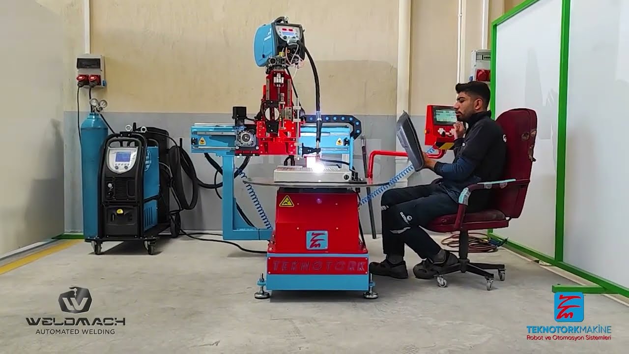 Aluminum Welding on Horizontal Turntable- Welding Automation Turkey