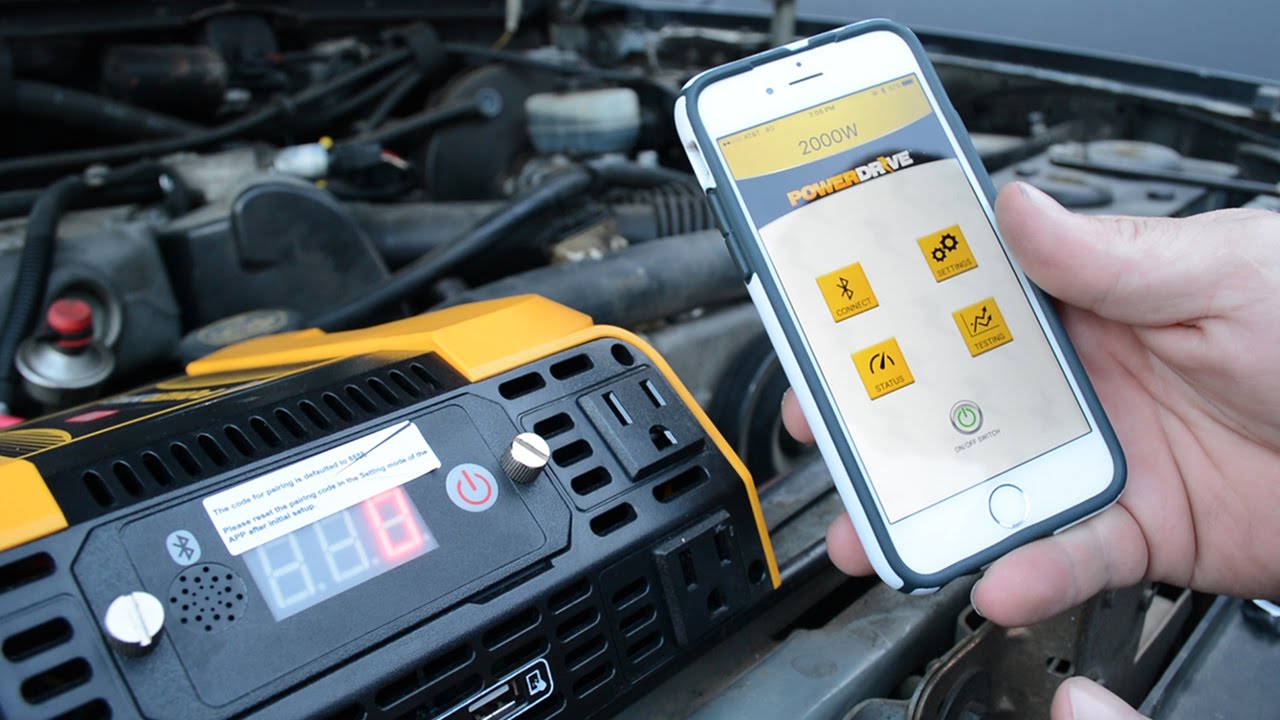 GENIUS BLUETOOTH CONTROLLED INVERTER!! (iPhone and Andriod)