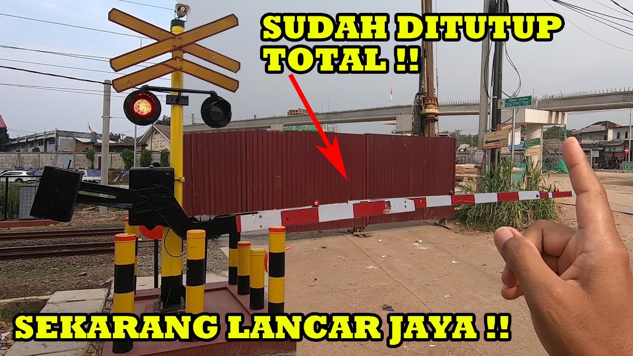 FULL REVIEW !! TERBARU Perlintasan Kereta Api Tenjo, Bye Bye Kereta Nutup Jalan !!