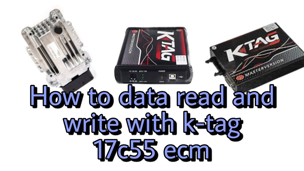 how to data read and write 17c55 ECM with k-tag