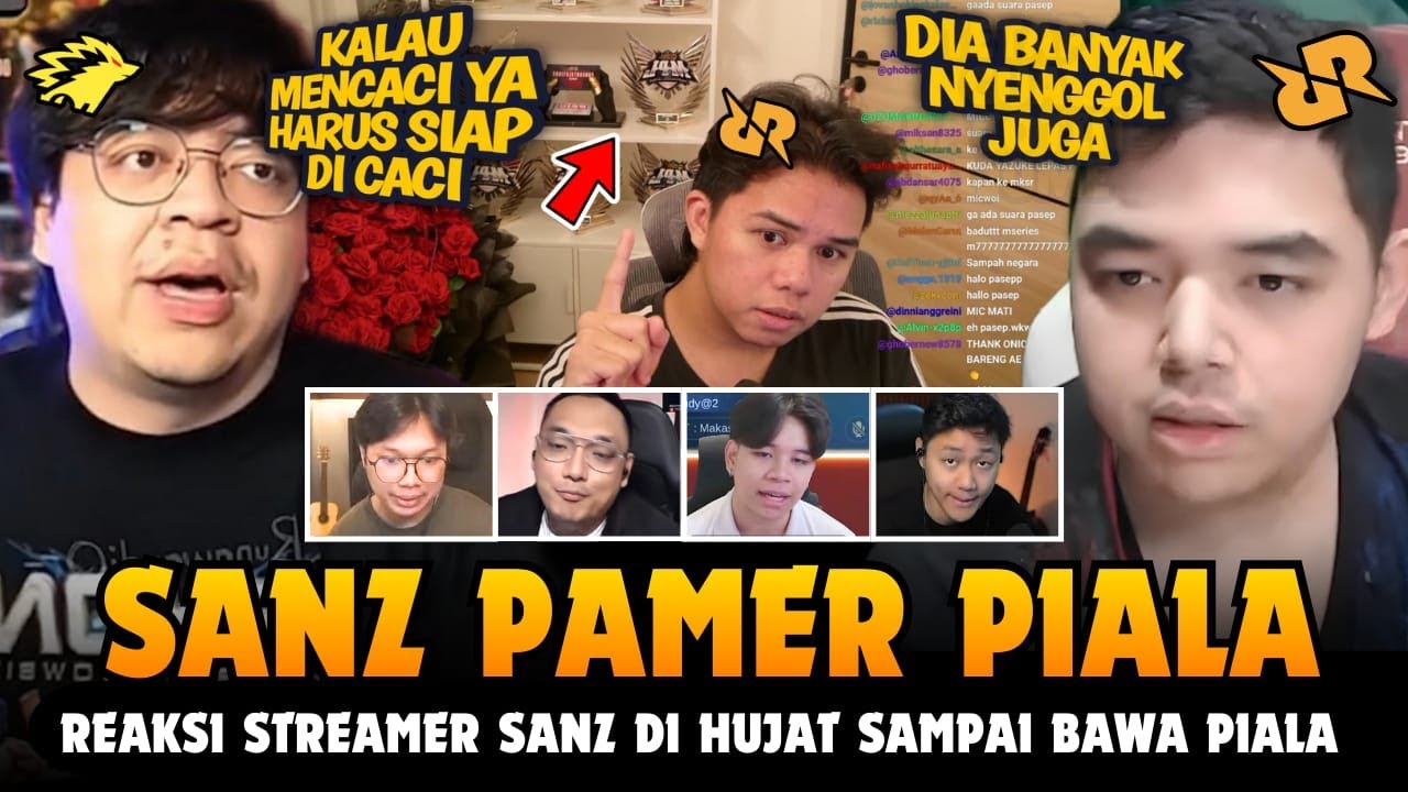 SANZ EMOSI KE FANS RRQ? TANGGAPAN STREAMER SANZ DI HUJAT SAMPAI KE TRIGGERED & BAWA PIALA!