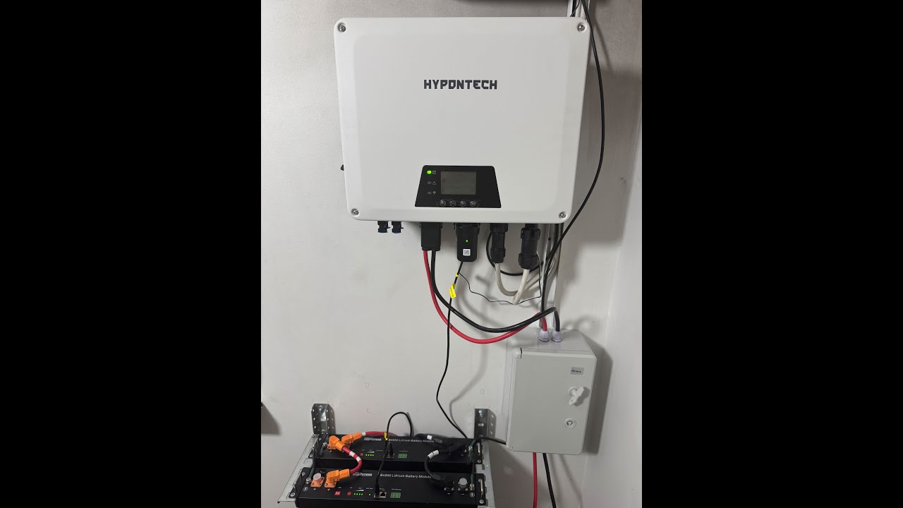 Як підключити інвертор Hypontech HES-5000 5KW + Dyness B4850. Налаштування, помилки, підключення.