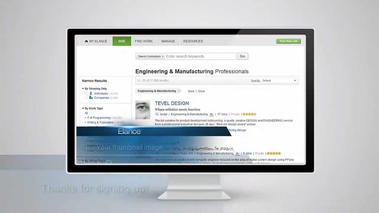 Elance - Screen Capture Tutorial Video