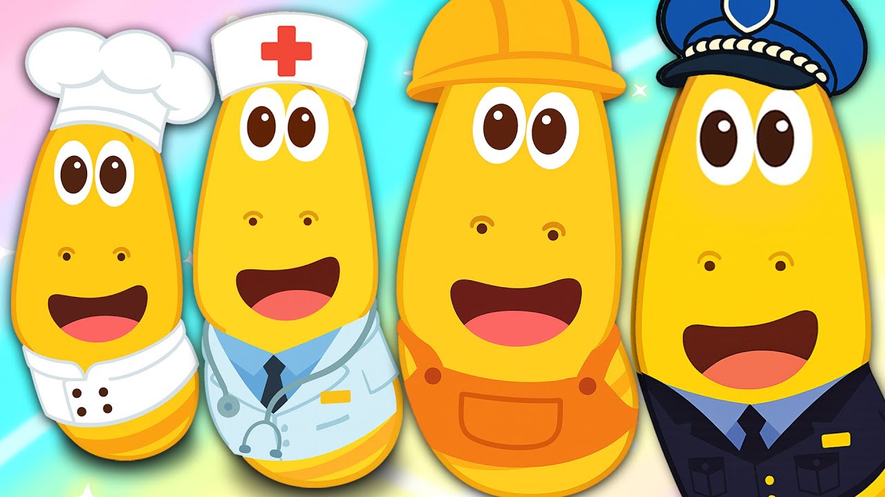 Larva Learn Professions | Learn Occupations | Larva Nursery Rhyme for kids