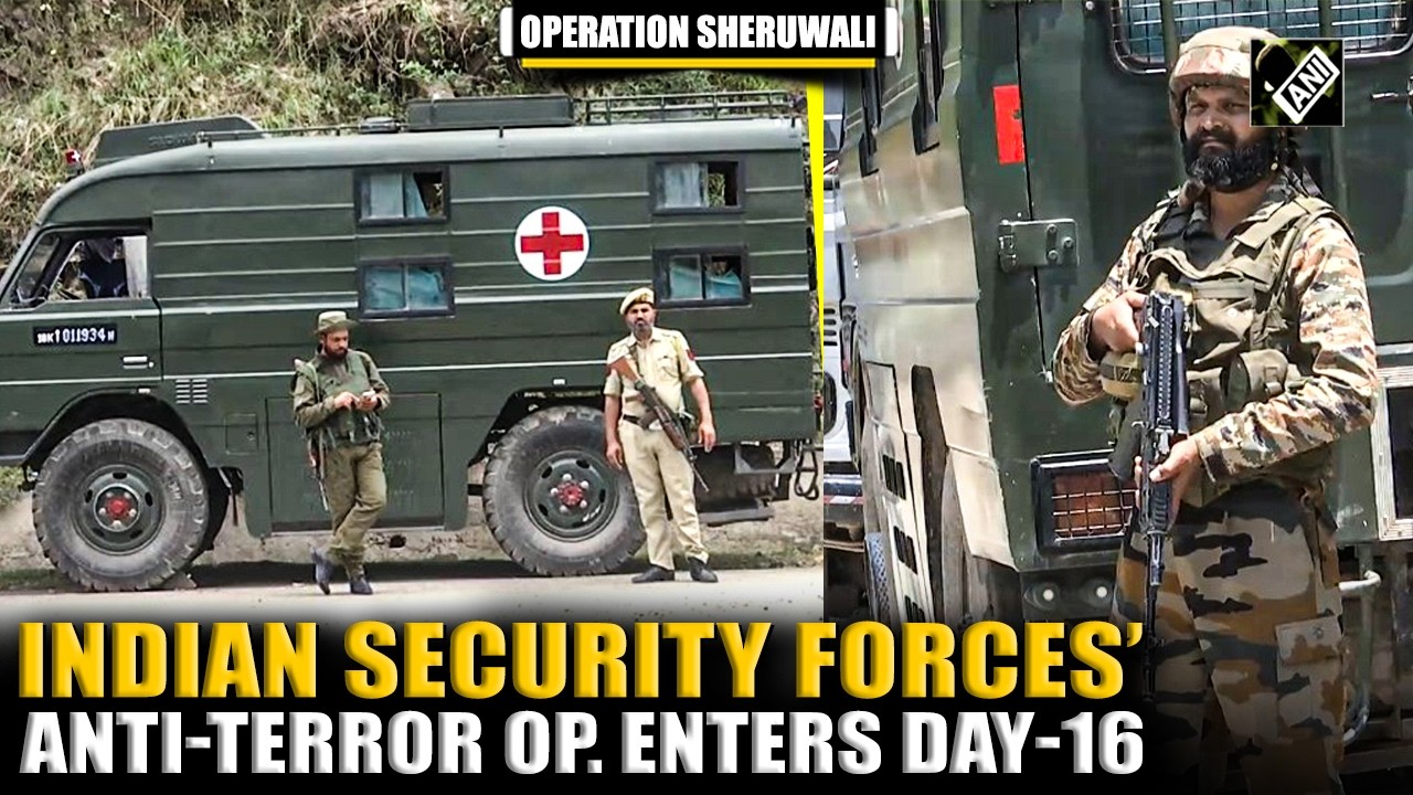 Indian security forces continue extensive anti-terror search as Operation Sheruwali enters day-16