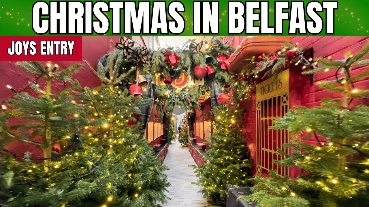 Walking in BELFAST at Christmas | Christmas Market | Joys Entry | This is Ireland 