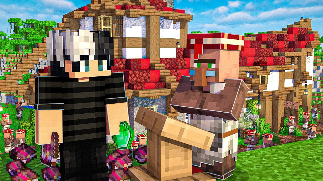 CONSTRU&Iacute; A FARM DE TROCA MAIS INSANA DO MINECRAFT