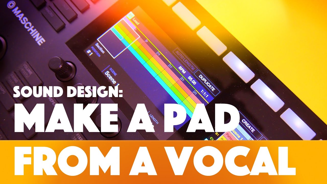 Maschine MK3 - Turn a Vocal Sample Into a Pad (Sound Design Tutorial)