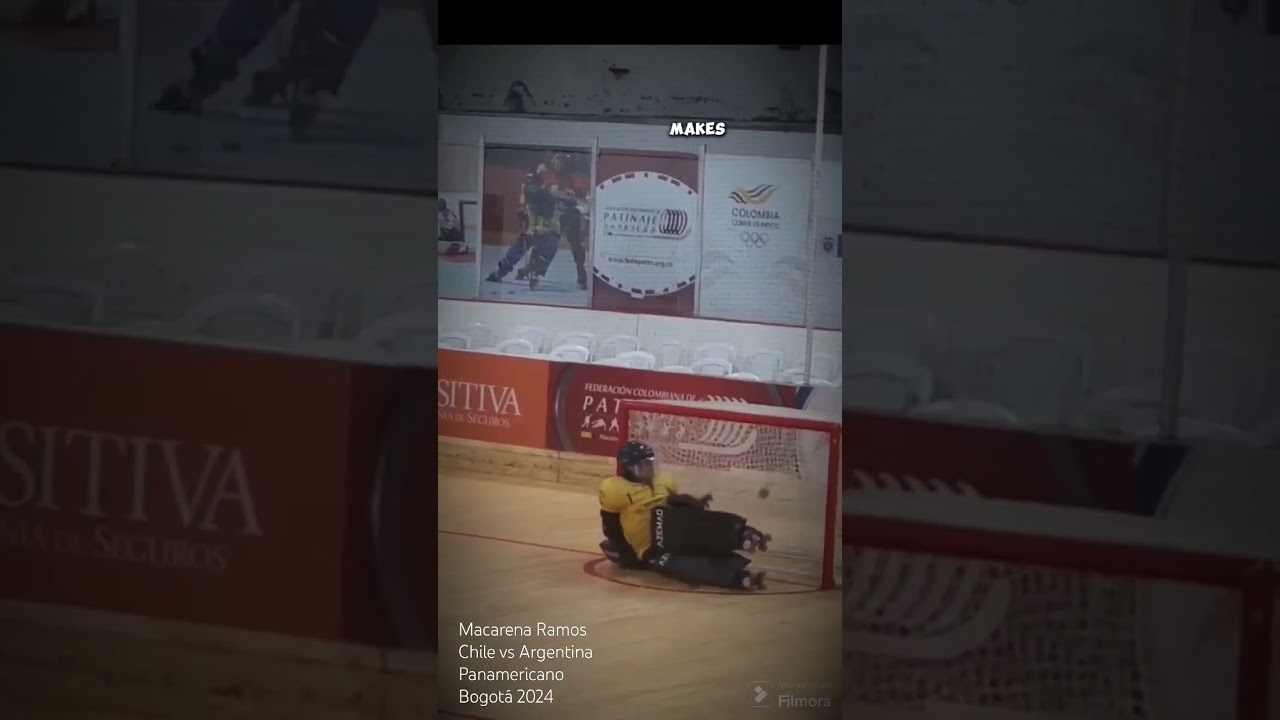 Macarena Ramos Chile vs Argentina  Bogot&aacute;24 #hockey  #hockeypatines #hoqueipatins  #deportes #chile