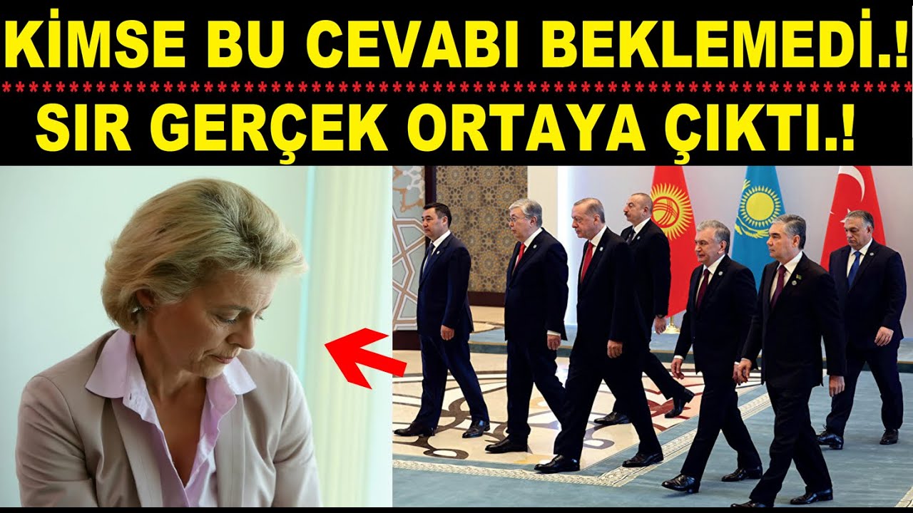 KİMSE BU CEVABI BEKLEMEDİ...! SIR GER&Ccedil;EK ORTAYA &Ccedil;IKTI...!
