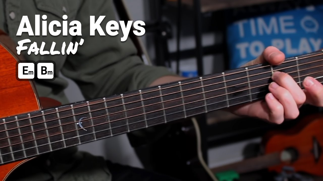 'FALLIN' by Alicia Keys - Simple 2 chord acoustic songs