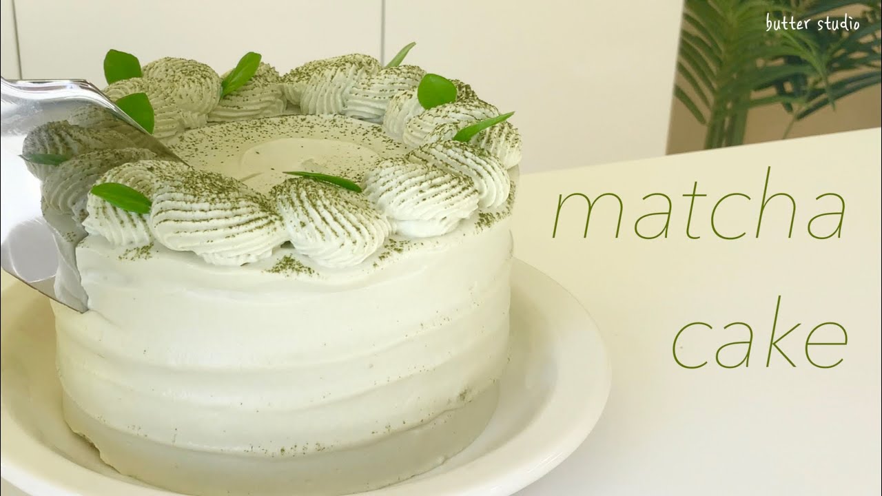 정말 정말 부드럽고 맛있는 말차 생크림 케이크 만들기 / 말차 제누아즈 /matcha cake recipe